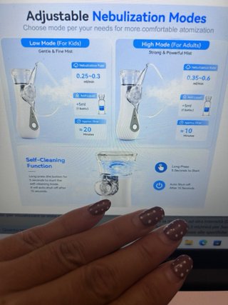 Nebulizzatore ad ultrasuoni portatile