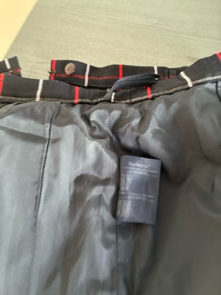 Falda Burberry Tartán Negro y Rojo