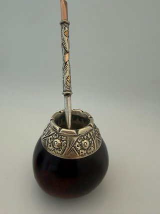 Lote 2 Mates Calabaza y Bombillas