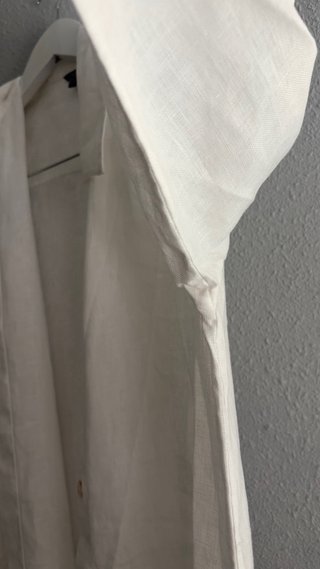 Vestido camisa Massimo Dutti blanco