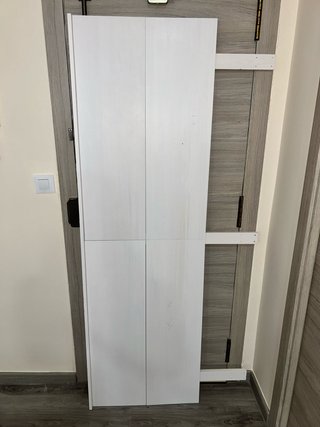 Cabecero de madera blanco nordico.