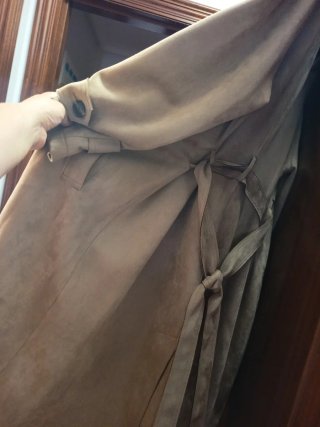 Abrigo largo Stradivarius beige