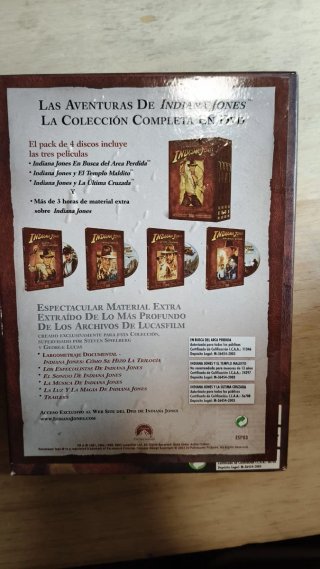 Pack DVD Indiana Jones Trilogía