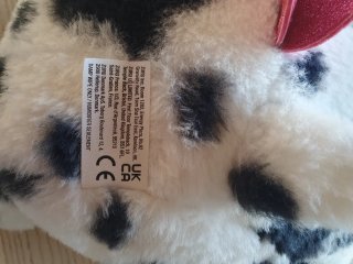 Peluche unicorno con cuore e corno glitter