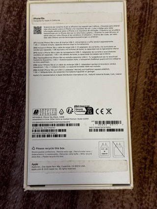 iPhone 16E Apple Gris/Plata