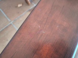 Mesa de centro madera maciza y cristal