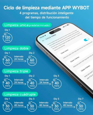 Robot Limpiafondos WYBOT C1 Inalámbrico Piscina