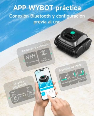 Robot Limpiafondos WYBOT C1 Inalámbrico Piscina