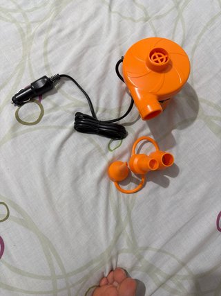 Inflador Eléctrico Multiusos Naranja