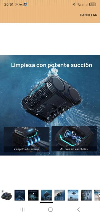 Robot Limpiafondos WYBOT C2 Vision con Cámara