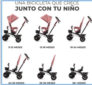 Triciclo Kinderkraft Evolutivo Rosa