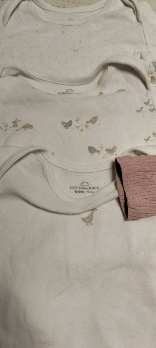 4 bodys manga larga bebé 6-9 meses