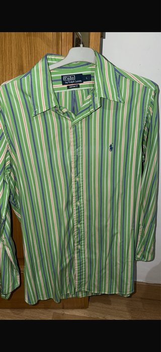 Camisa Polo Ralph Lauren Talla L Rayas