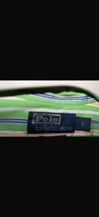 Camisa Polo Ralph Lauren Talla L Rayas