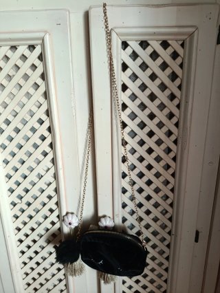 Bolso Negro Terciopelo