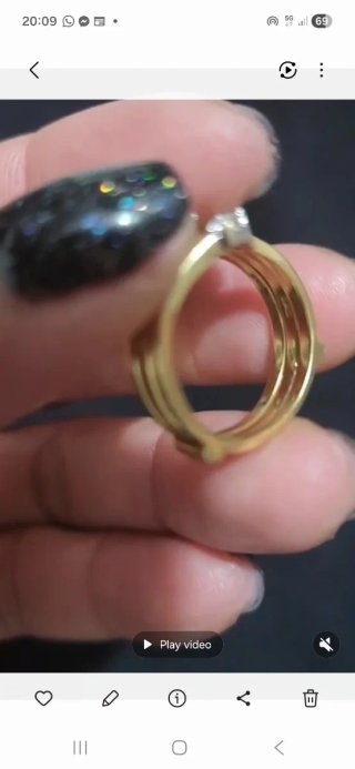 Anello in Oro 18K con Diamanti Naturali Taglia 7