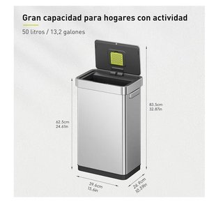 EKO Mirage-T Cubo Basura Cocina 50L