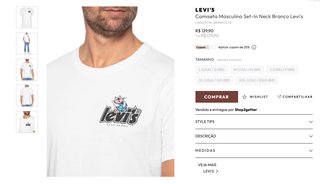 Camiseta Levi's Relaxed Fit Talla M/L