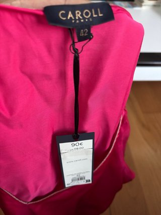 Blusa Caroll rosa y blanca