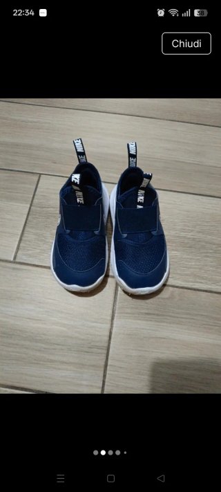 Scarpe Nike Bambino Blu Tg 23.5