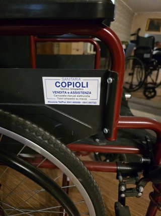 Sedia a rotelle spinta manuale