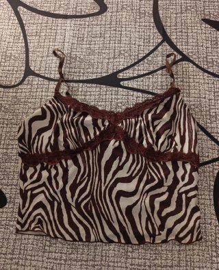Blusa con estampado de cebra