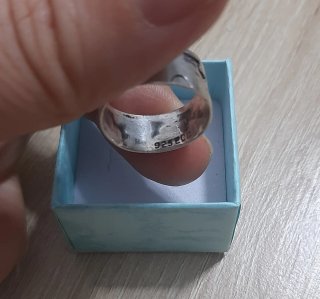 Anillo Plata Ley Diseño Geométrico