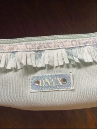 Astuccio portapenne rosa e azzurro