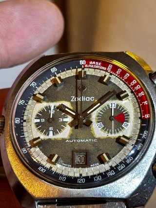Reloj Zodiac Chrono Calibre 12 Heuer Vintage