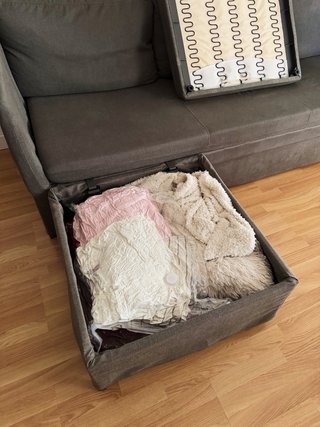 Sofá IKEA Bråthult gris oscuro con chaise longue