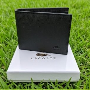 Billetera Lacoste Negra Nueva