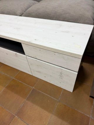 MUEBLE DE SALÓN MADERA BLANCO MODERNO NUEVO