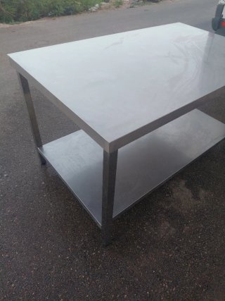 Mesa de acero inoxidable industrial 150x90y 85 alt