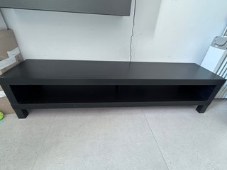 Mueble TV IKEA LACK Negro-Marrón