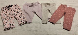 Lote 4 Pantalones Bebé 6-9 Meses