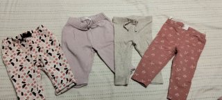 Lote 4 Pantalones Bebé 6-9 Meses