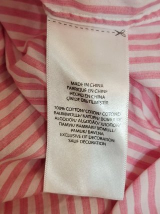 Camisa Polo Ralph Lauren Rayas Rosas Talla M