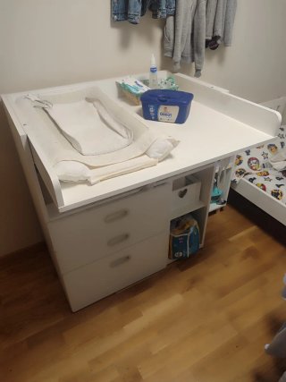 Cambiador Bebé Ikea SMASTAD 3 Cajones