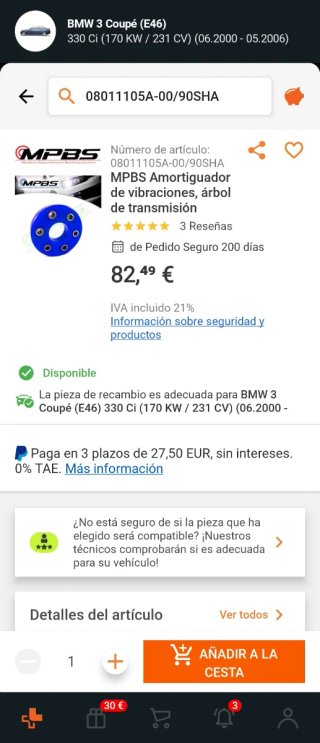 Silenblocks Reforzados E46 E36