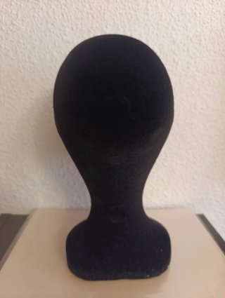 9 Cabezas terciopelo negro expositor para tocados