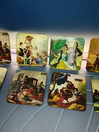 8 Posavasos Goya 9,5x9,5 cm