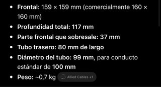 Extractor Ventilador de baño silencioso