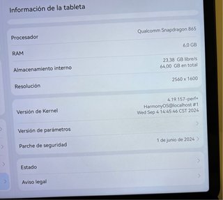 Tablet Huawei Matepad 11 2021 y complementos