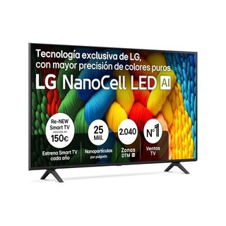 LG 55NANO80A6B televisor 55" 4K NanoCell