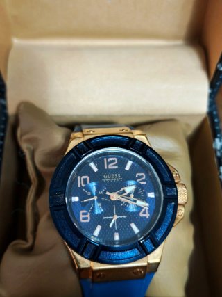 Reloj Guess Rigor W0247G3 Azul/Dorado