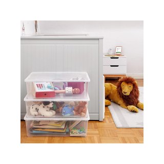 Grizzly cajas transparentes apilables ventiladas