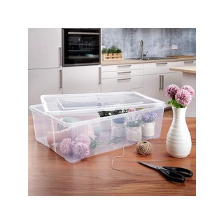 Grizzly cajas transparentes apilables ventiladas