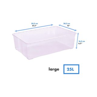 Grizzly cajas transparentes apilables ventiladas