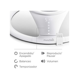 Munchkin hamaca mecedora bebé bluetooth portátil
