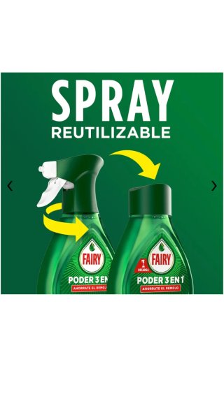 1 UD Fairy Poder 3 en 1 Limpiador Cocina